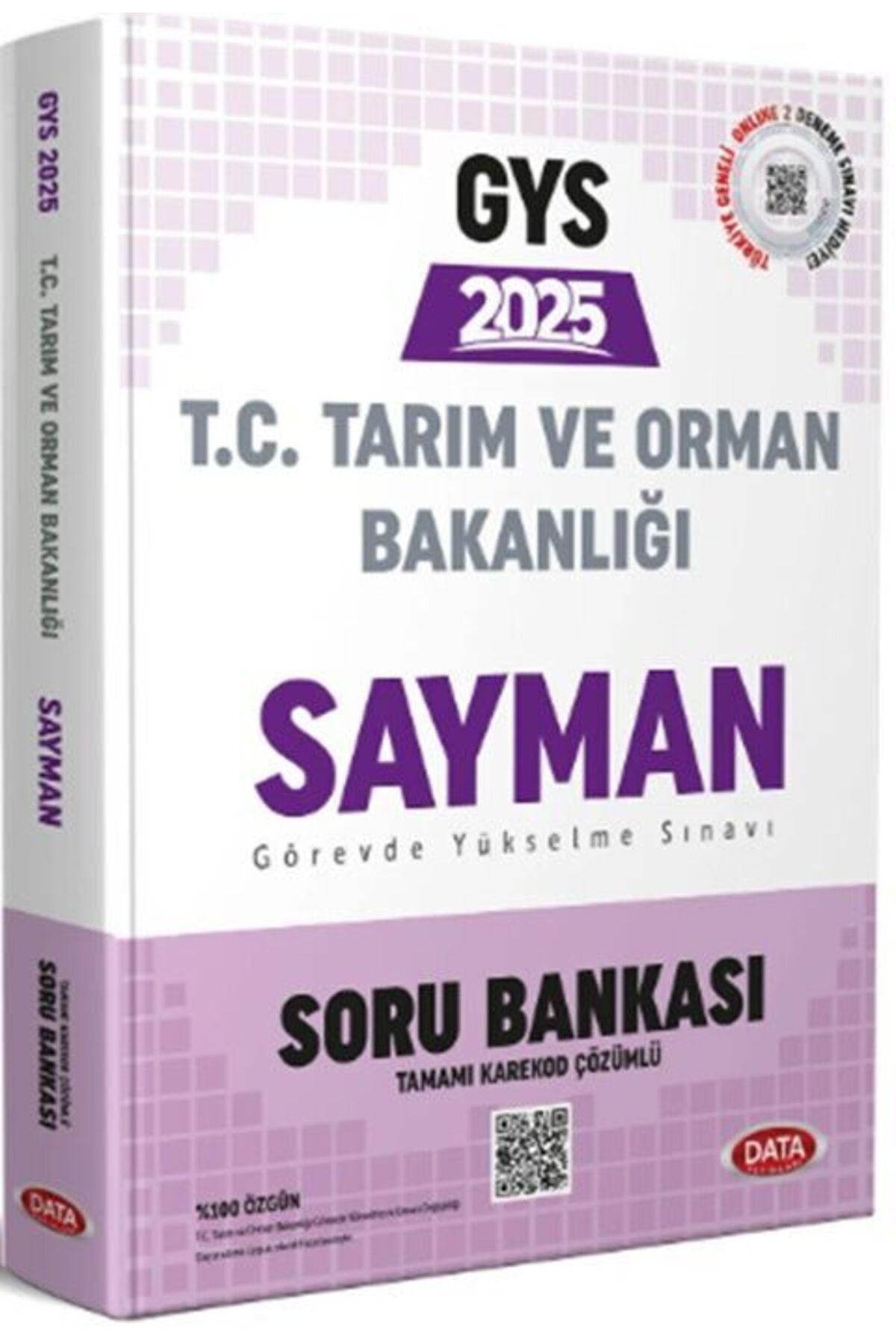 Data Yayinlari Data 2025 Gys Tarim Ve Orman Bakanliği Sayman Soru Bankasi Çözüml