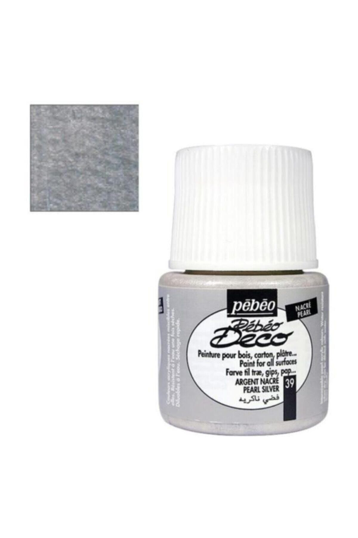 Pebeo Deco Mat Gümüş 110 Ml Şişe 3'Lü Argent Nacre