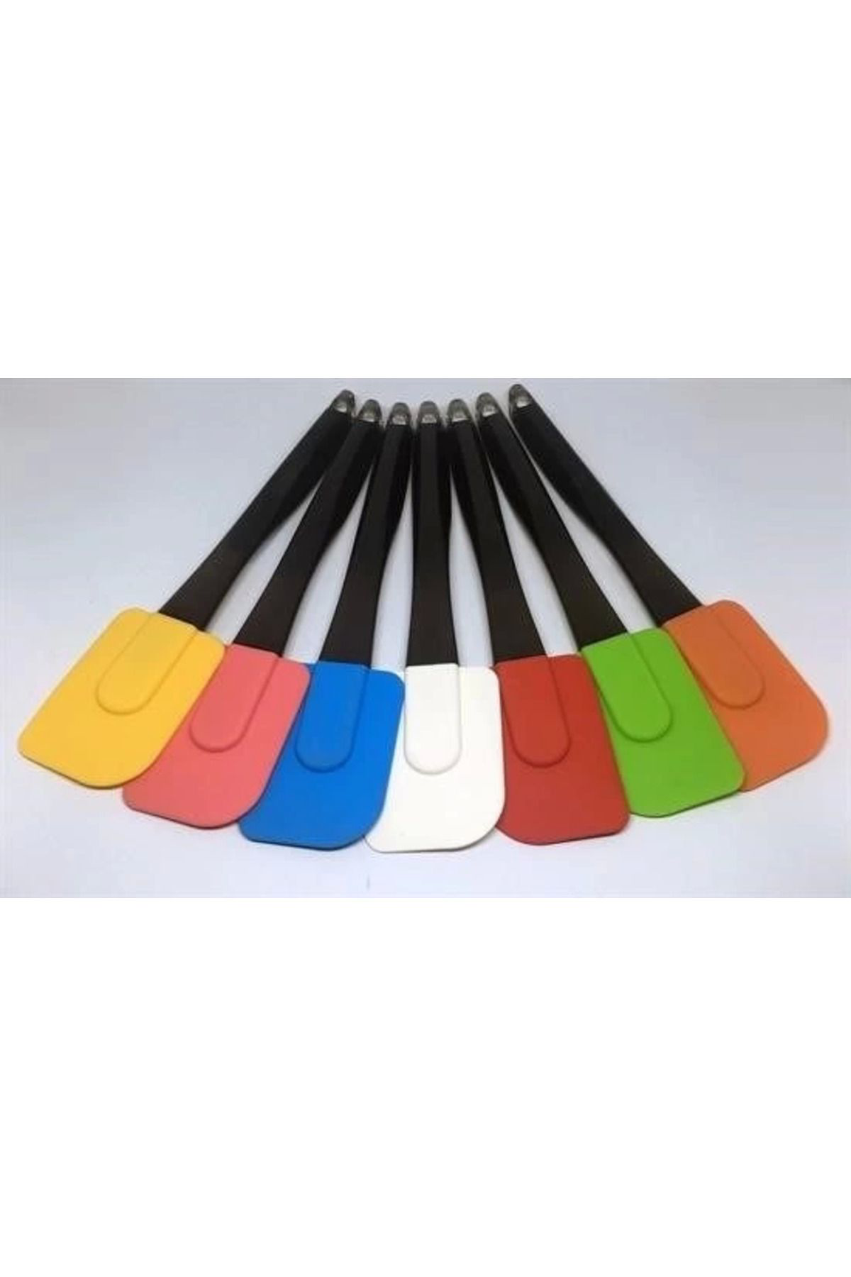 Yusuftex Dekoratif Renkli Silikon Spatula Pratik Sevimli Spatula Kaşik