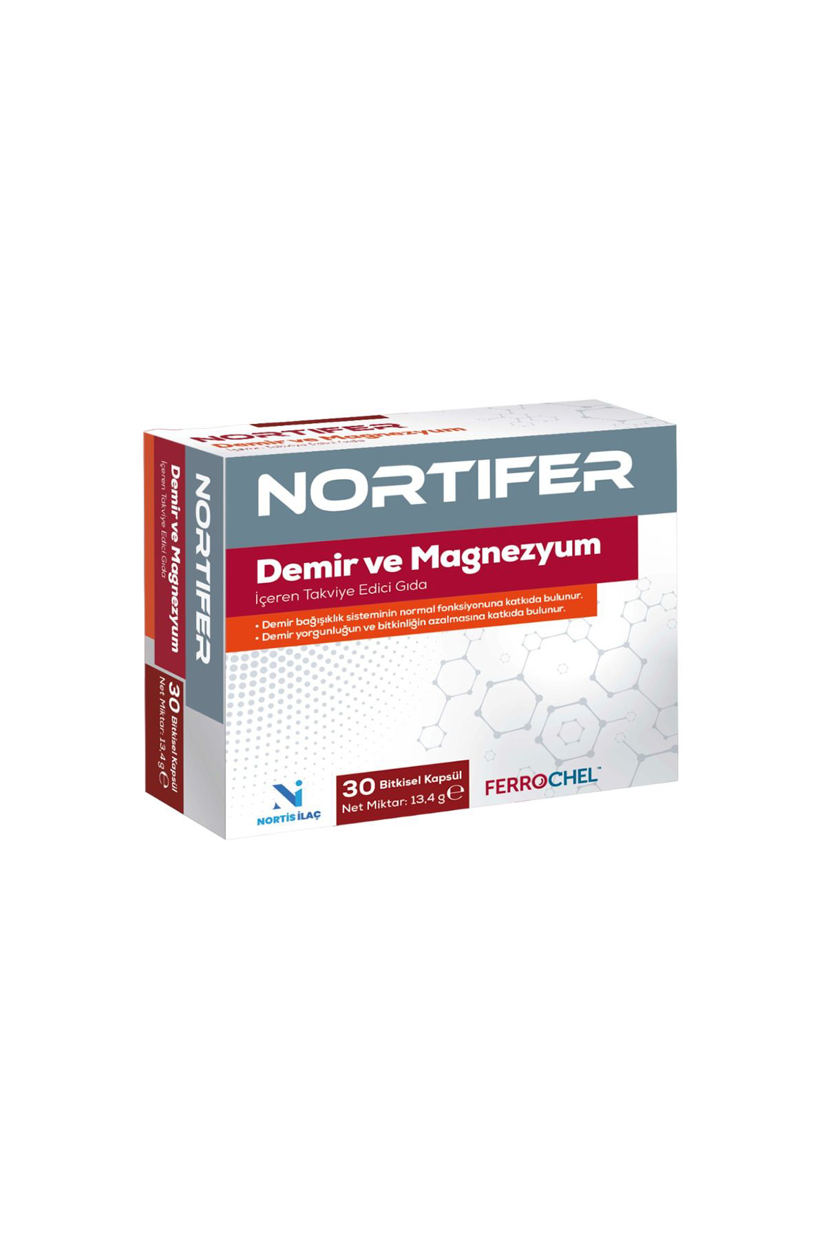 Nortifer Demir Ve Magnezyum İçeren Bitkisel Kapsül Takviye Edici Gida