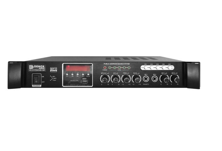 Denox  Dxb100 5 Bölge 100Watt Hat Trafolu Mixer Amplifikatör