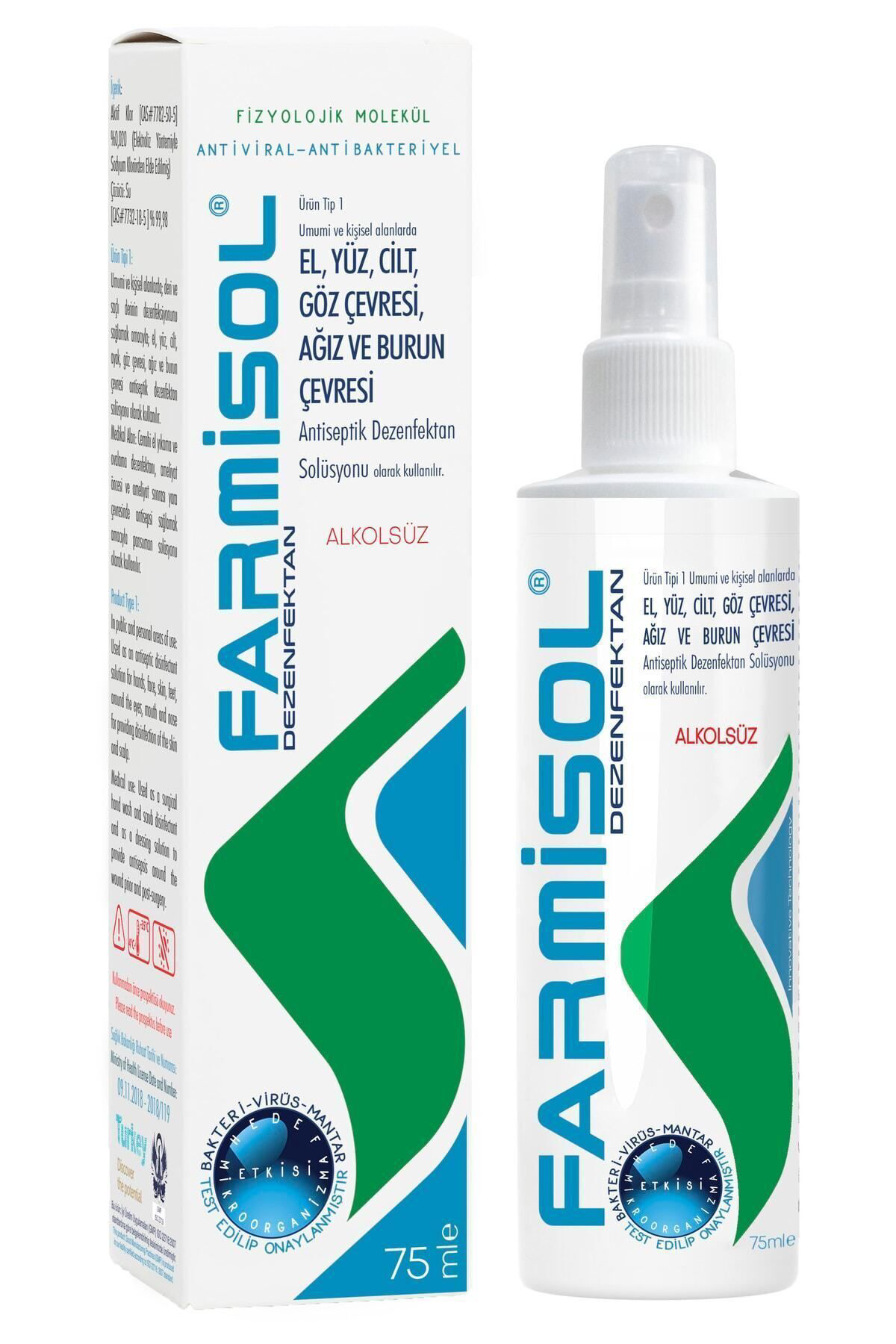 Farmisol Dezenfektan - Kişisel Kullanim Antiseptiği 75 Ml