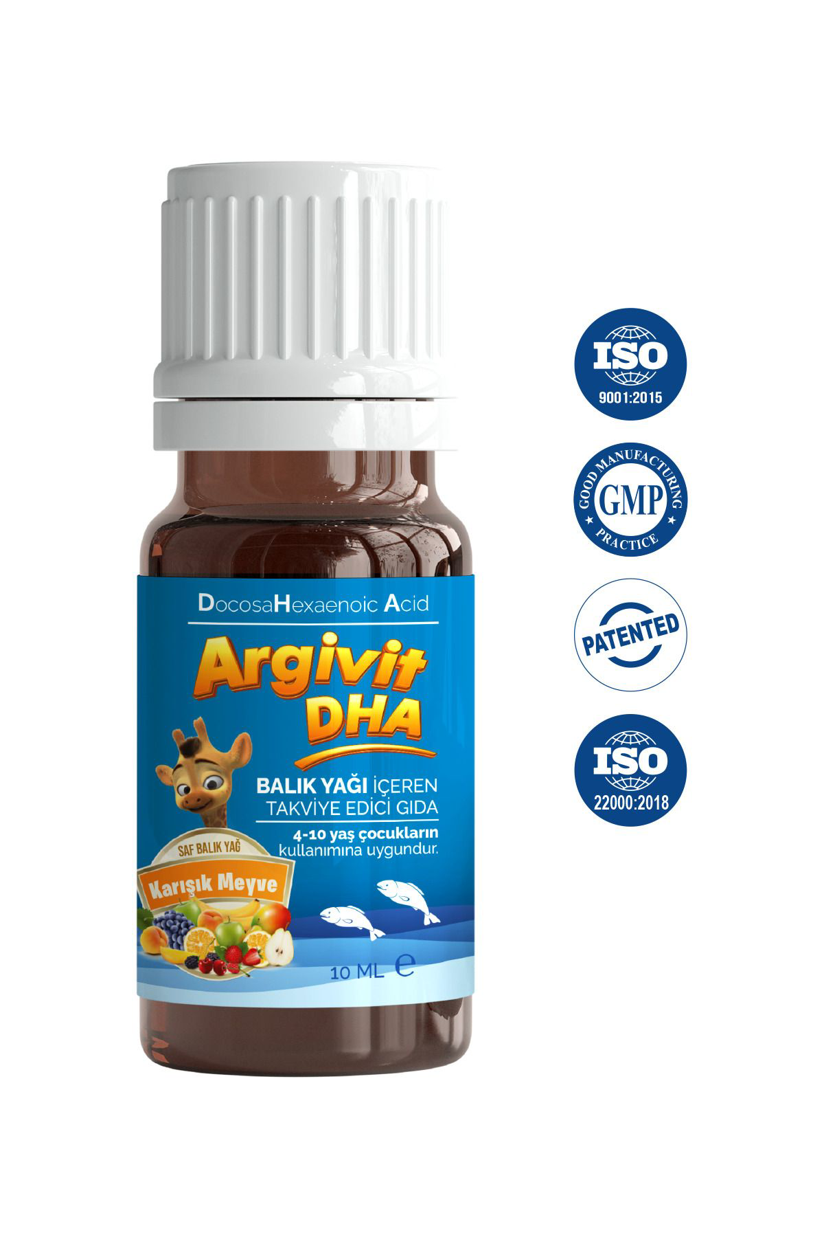 Argivit Dha, Balik Yaği İçeren Sivi Takviye Edici Gida 10 Ml
