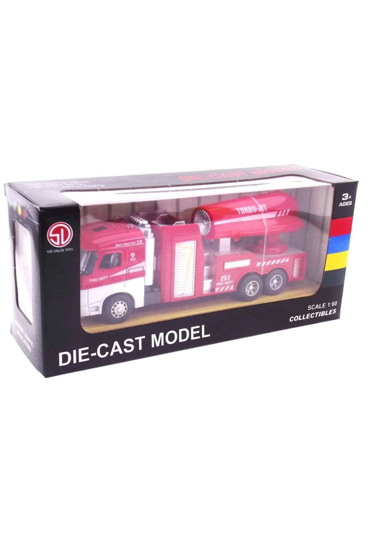 Pamiravm Die Cast Model Çek Birak Turbo Jet İtfaiye Kamyonu