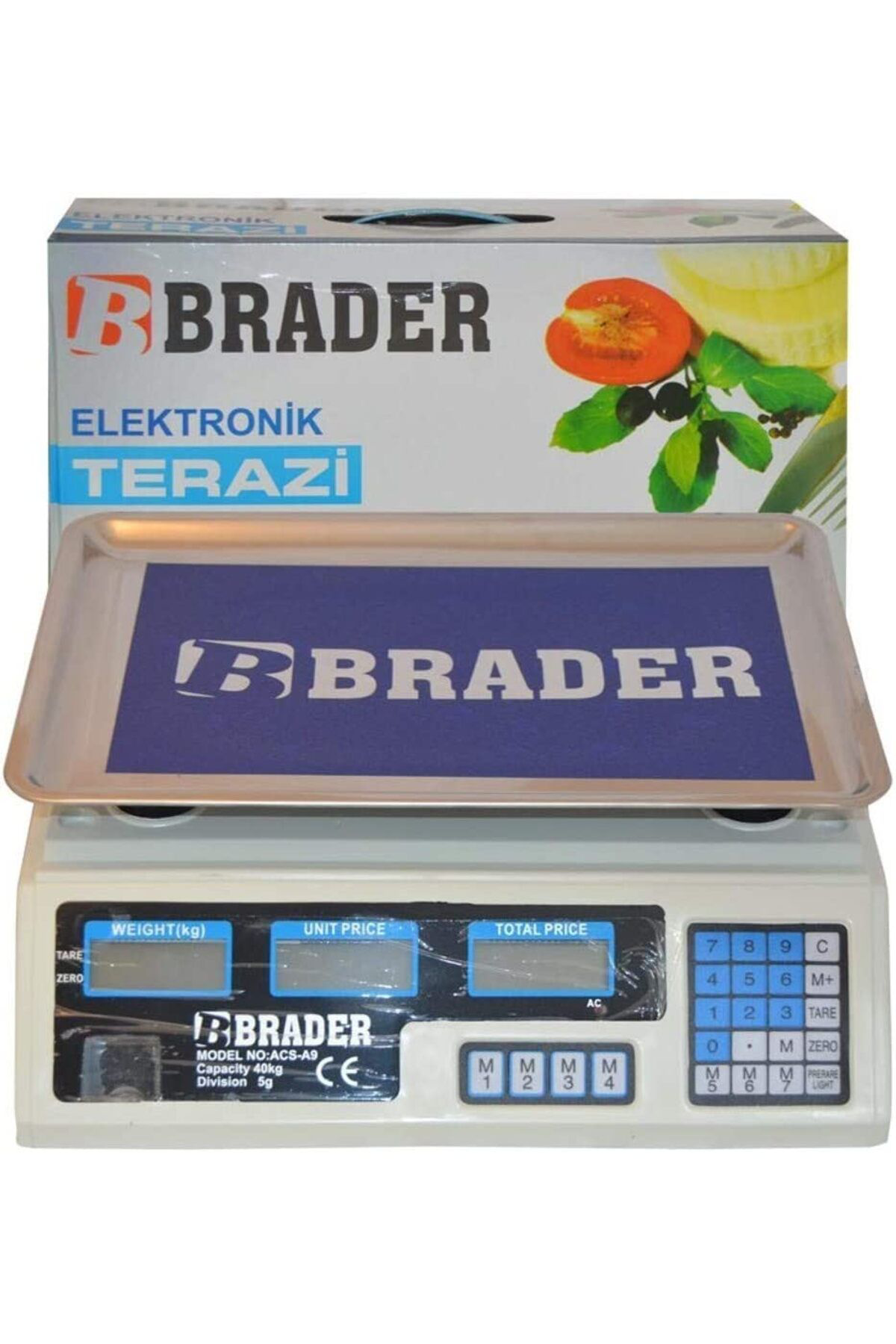 Ok Aksesuar Dijital Göstergeli Elektronik Bakkal Kasap Manav Terazisi 40 Kg