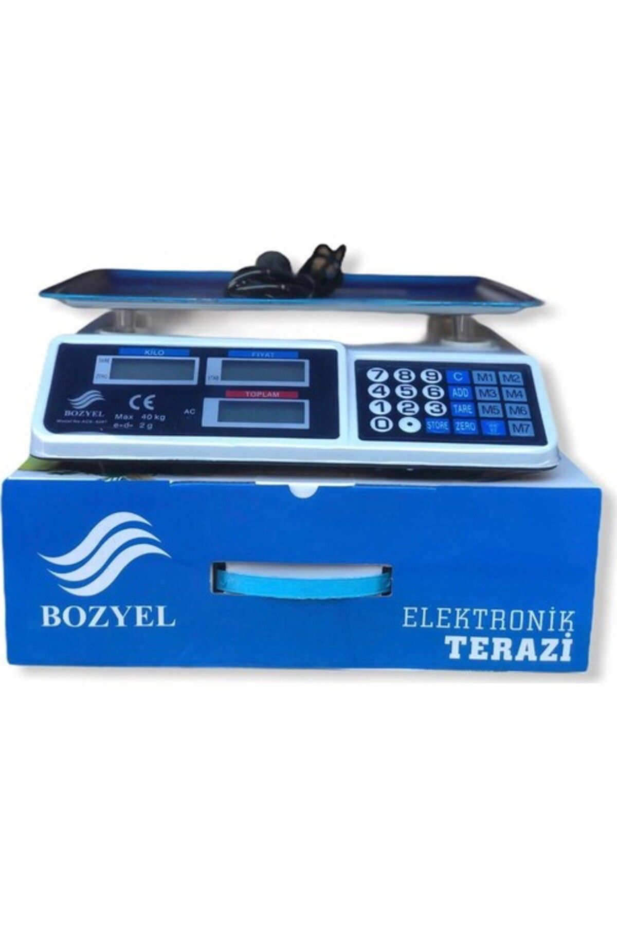 Ok Aksesuar Dijital Göstergeli Elektronik Bakkal Kasap Manav Terazisi 40 Kg