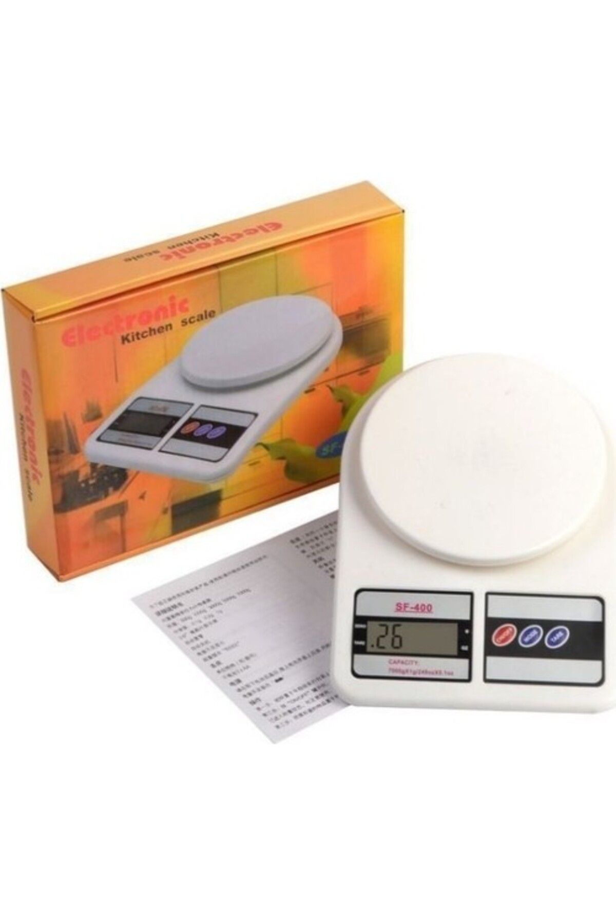 Ok Aksesuar Dijital Hassas Lcd Ekran Terazi 10 Kg Gr Sf-400  Go50605523130