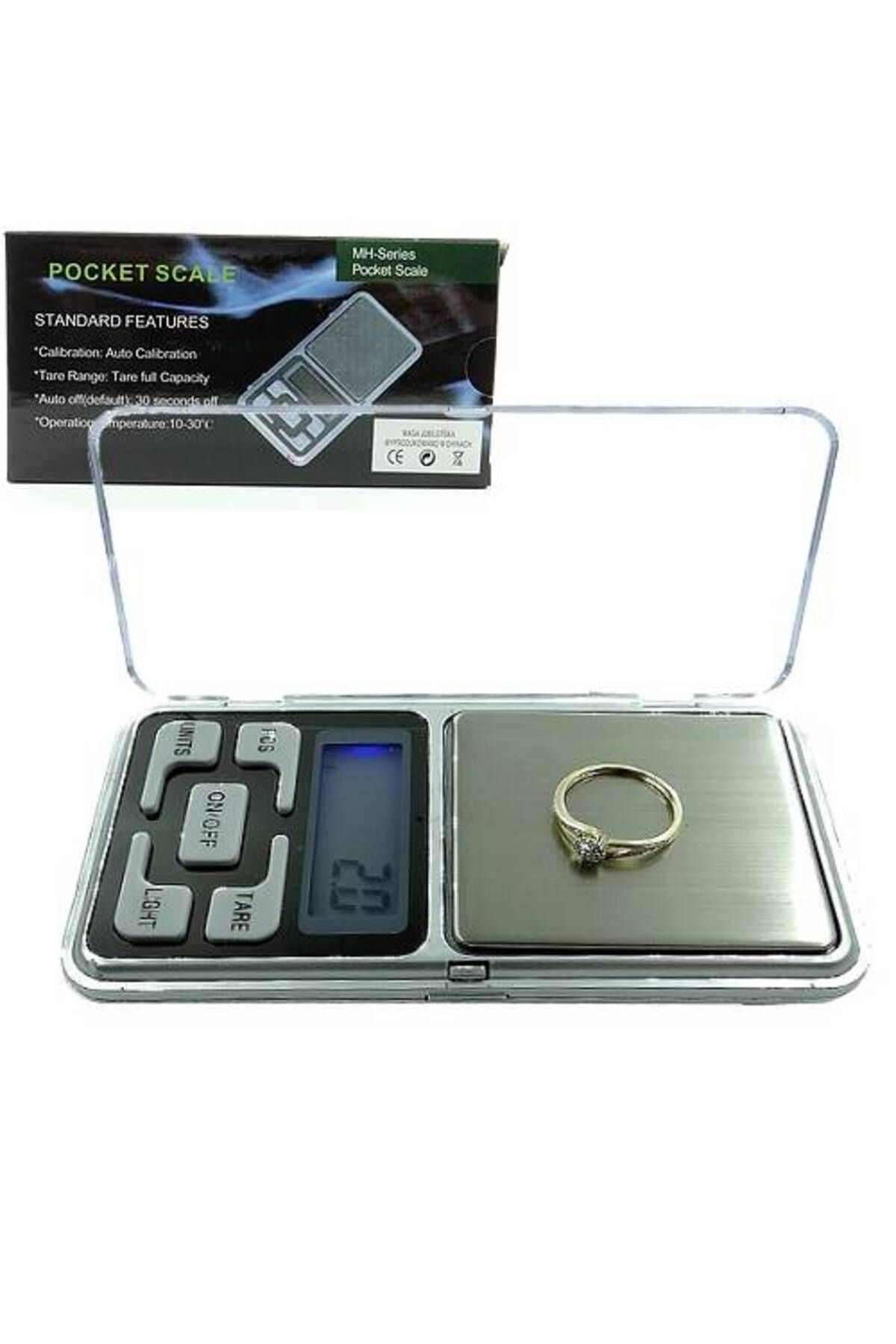 Ok Aksesuar Dijital Hassas Elektronik Kuyumcu Cep Terazisi Tarti 200 Gr 0.01