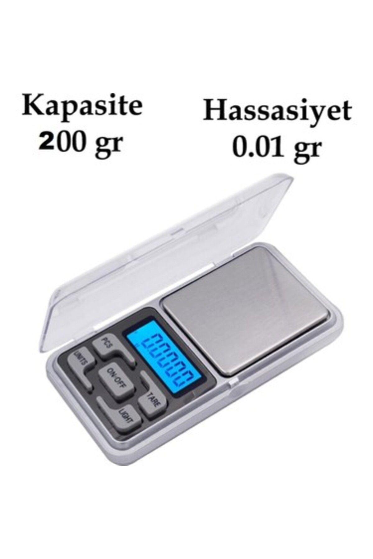 Ok Aksesuar Dijital Hassas Elektronik Kuyumcu Cep Terazisi Tarti 200 Gr 0.01