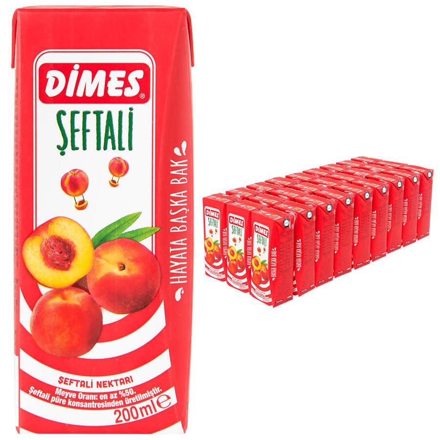 Dimes  Meyve Nektari Şeftali Suyu 200 Ml (27 Adet)