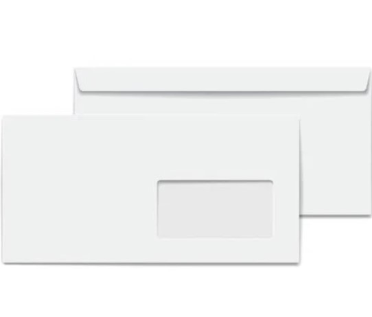 Limmy Diplomat Zarf Pencereli 105 X 240 Mm Beyaz - 10 Adet
