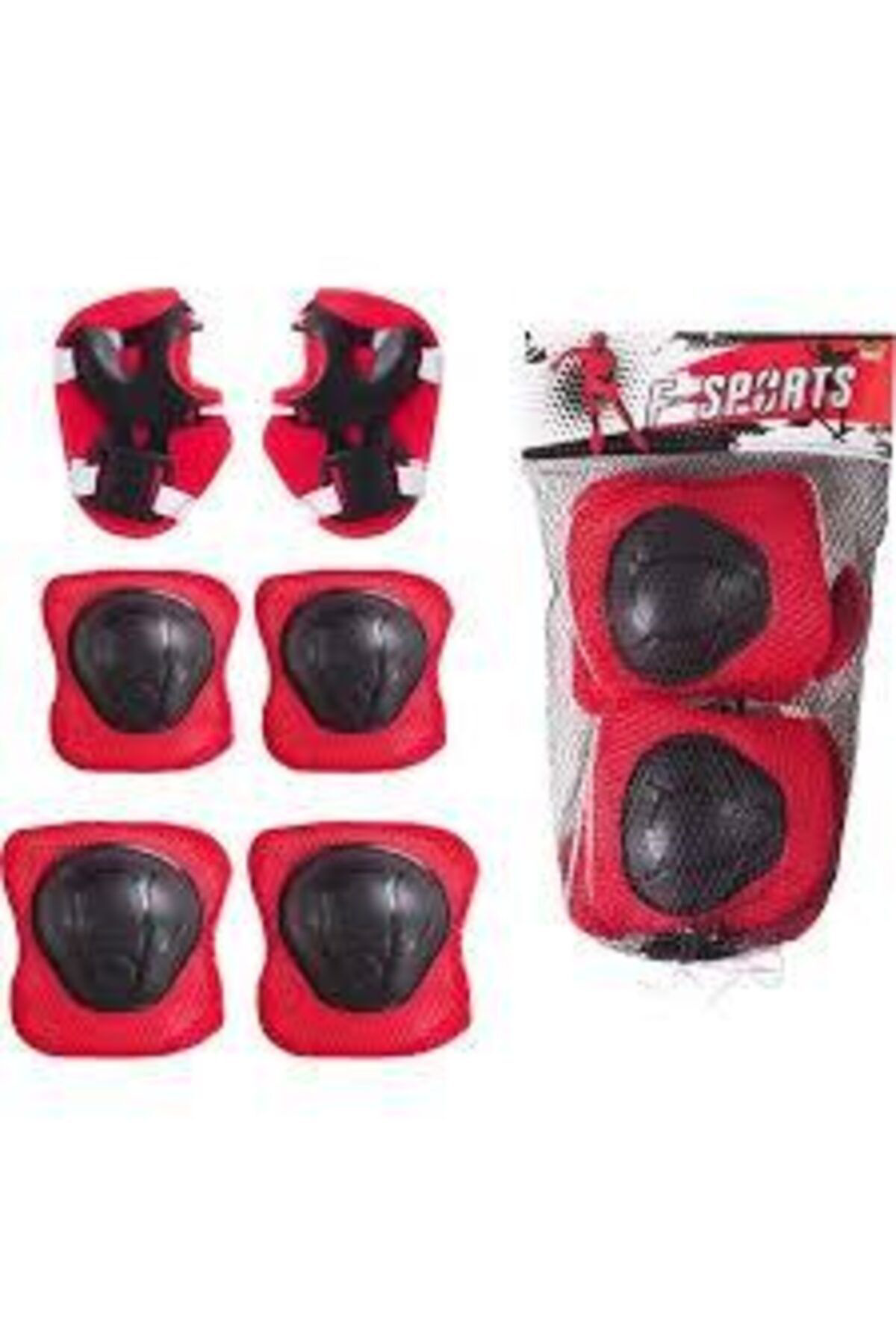Furkan Toys Dizlik Dirseklik Ellik Kirmizi Set