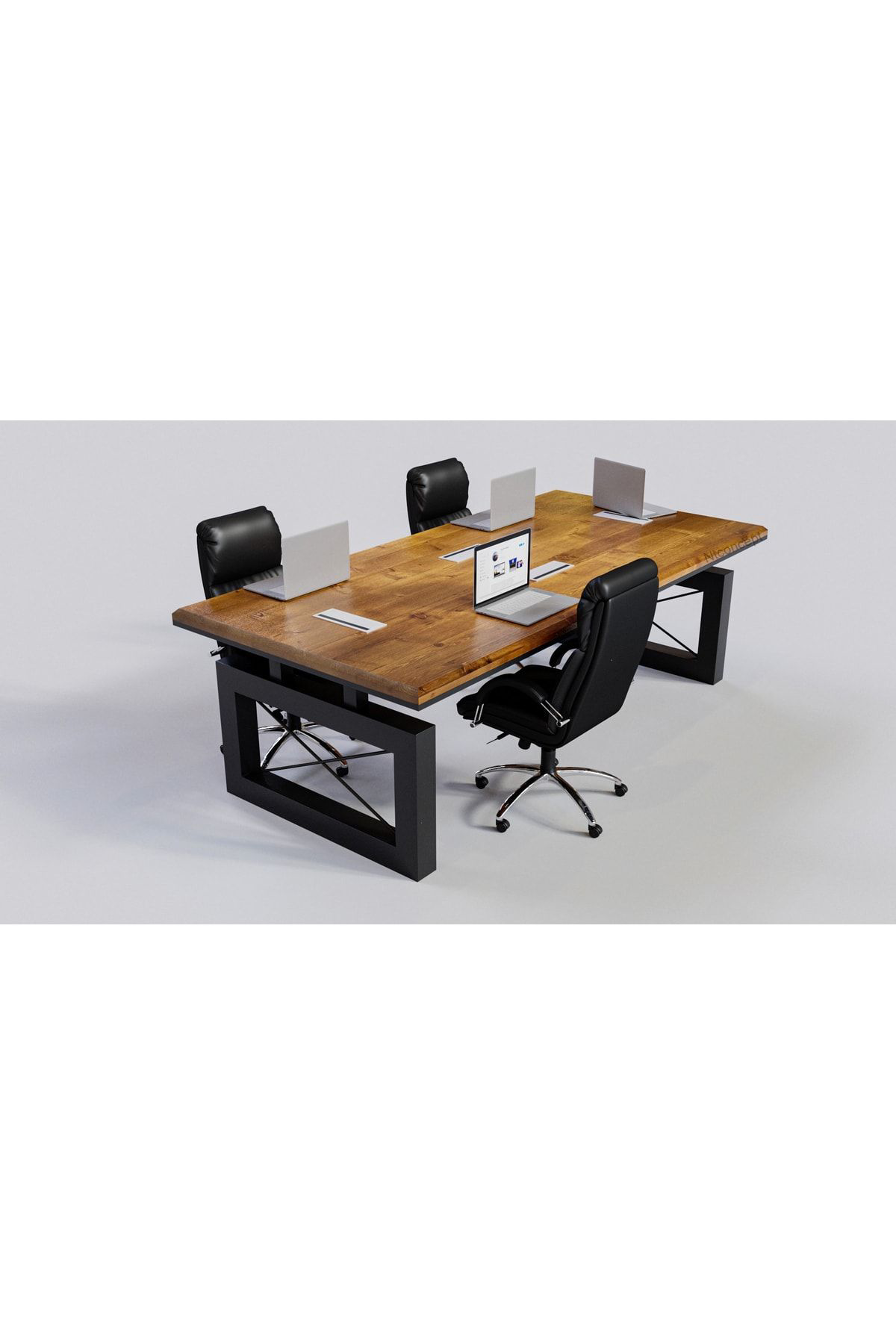Nt Concept Doğal Ağaç Toplanti Masasi(100Cm-280Cm)