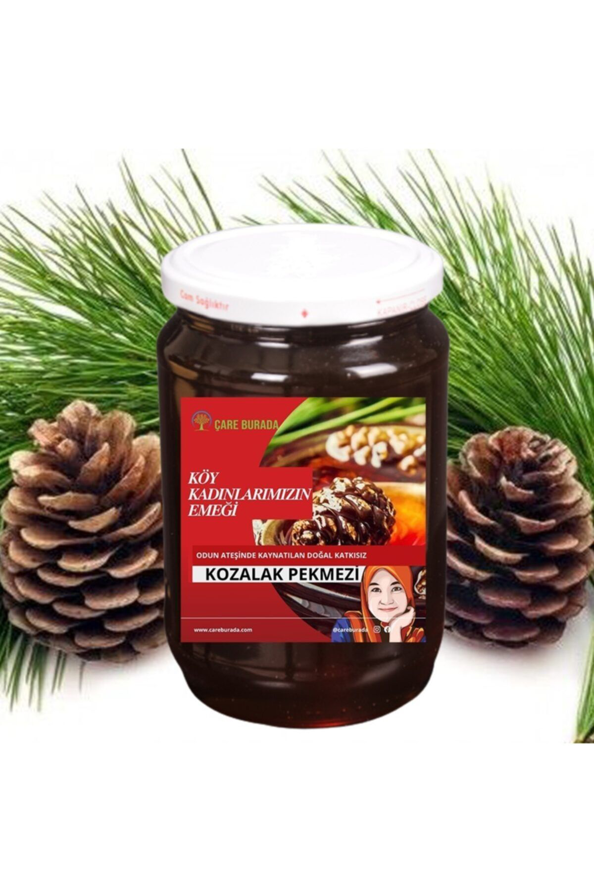 Çare Burada Doğal Kozalak Pekmezi Odun Ateşinden 800 Gr