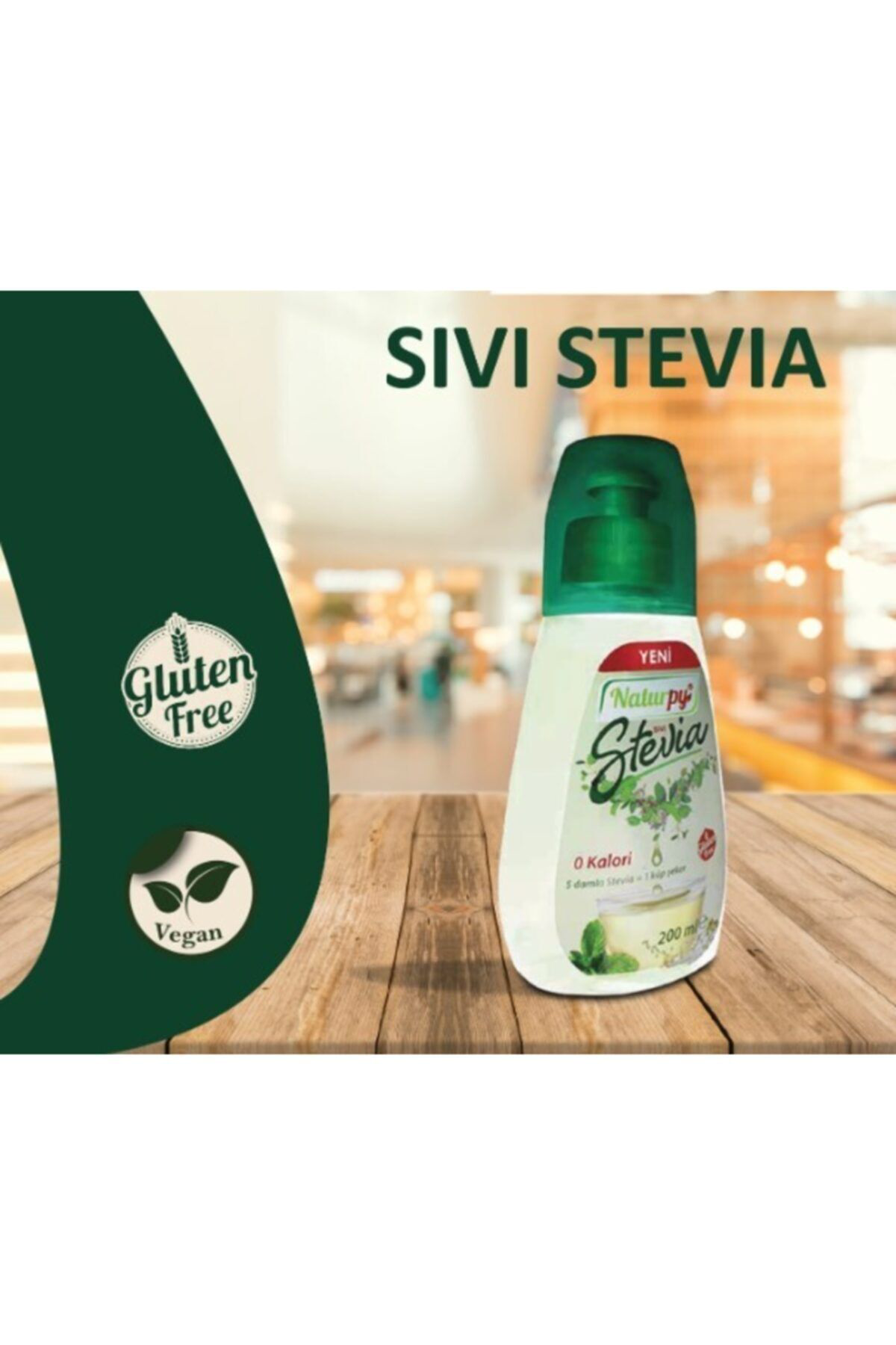 Naturpy Doğal Stevia Sivi Tatlandirici 200 Ml