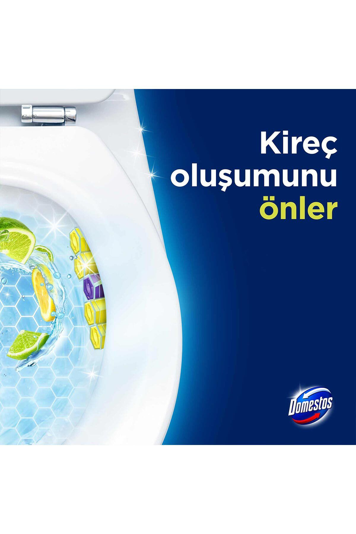 Domestos  Tuvalet Bloğu Limon Bahçesi 100 G X3