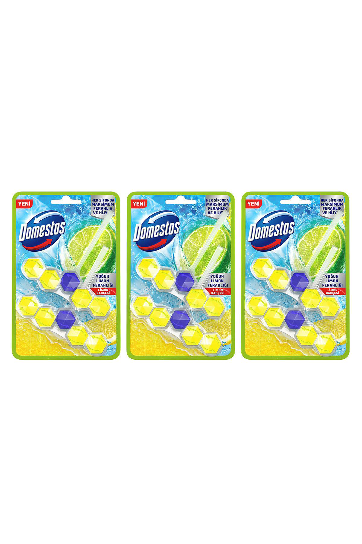 Domestos  Tuvalet Bloğu Limon Bahçesi 100 G X3