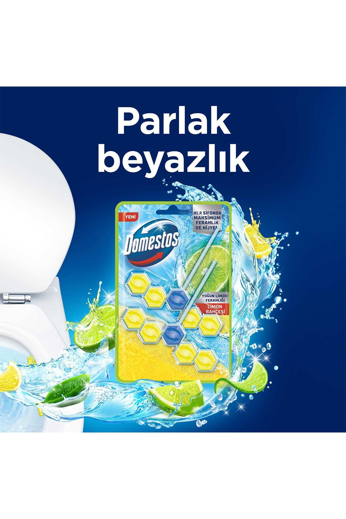 Domestos  Tuvalet Bloğu Limon Bahçesi 100 G X3