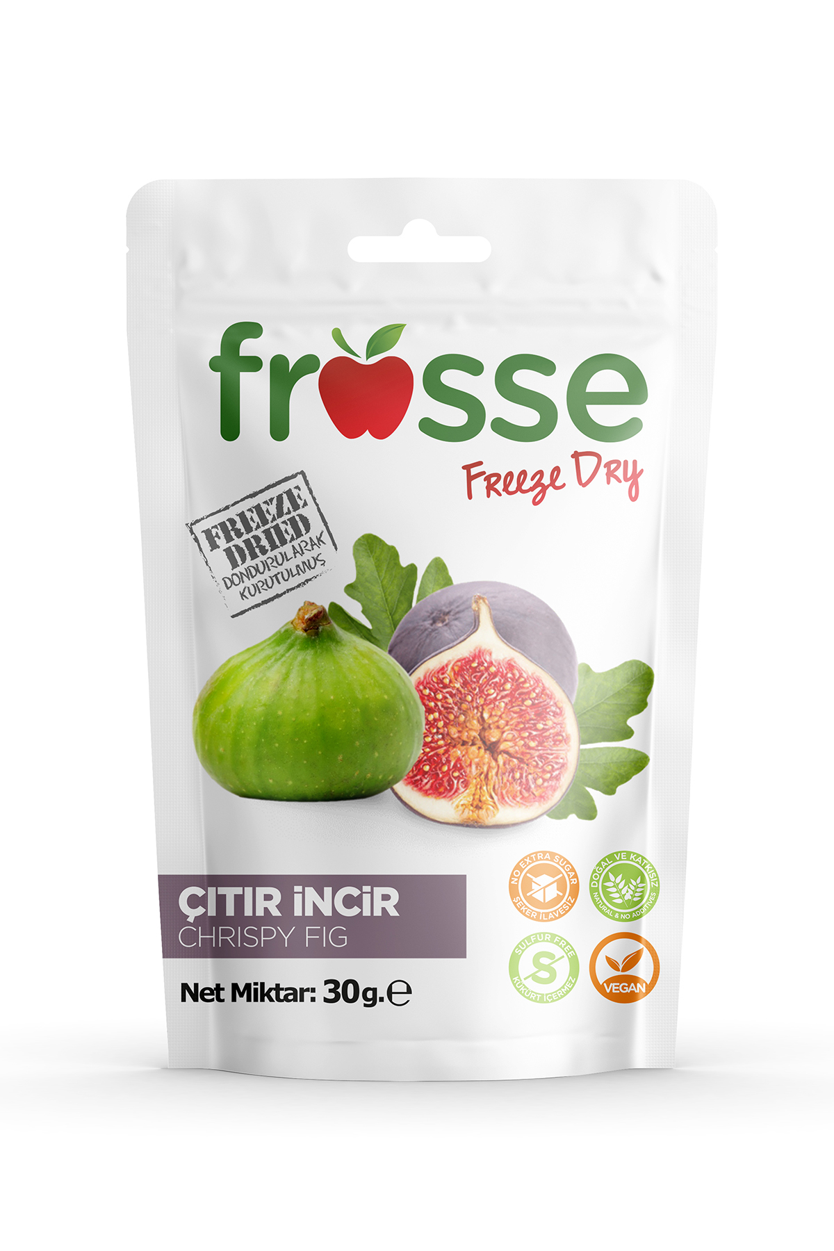 Frosse Dondurularaka Kurutulmuş Freeze Dry İncir 