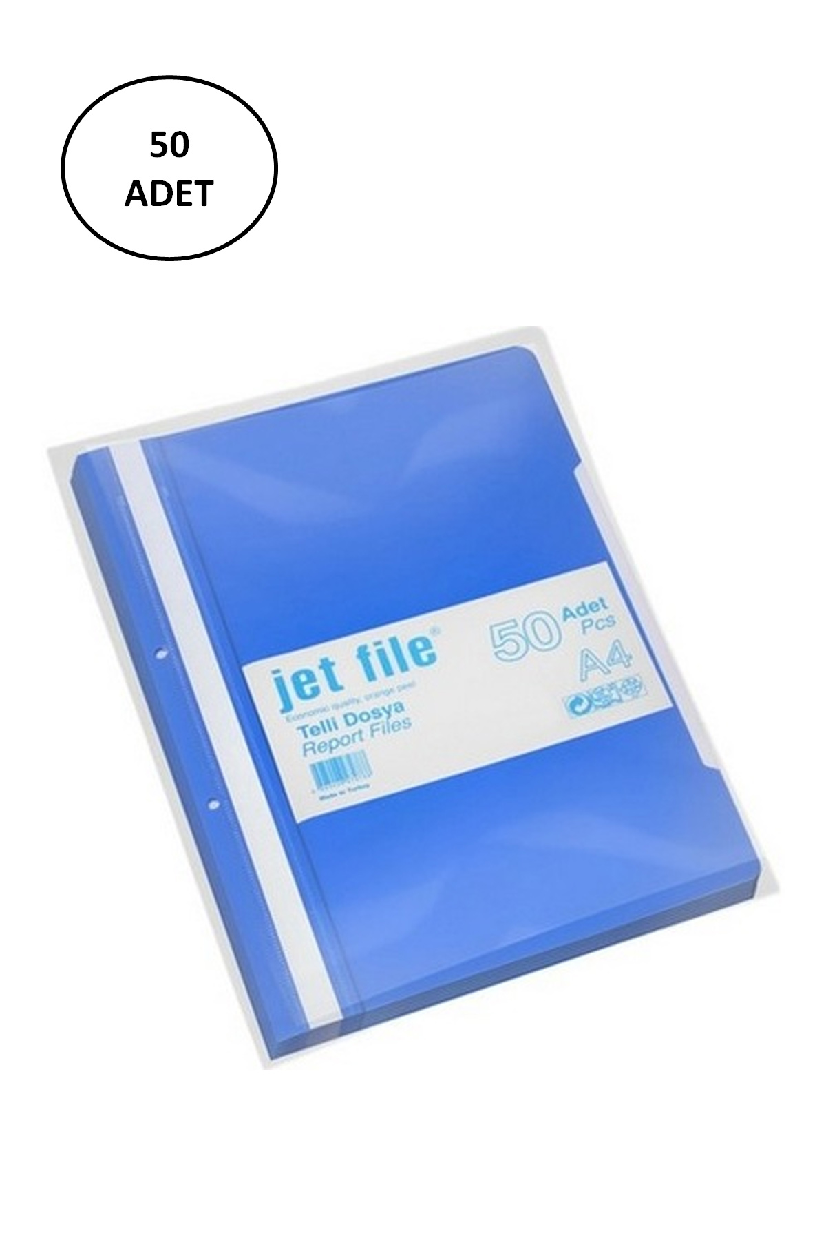Just Cheap Store Dosy Jet File Telli Dosya A4 Mavi 50 Adet