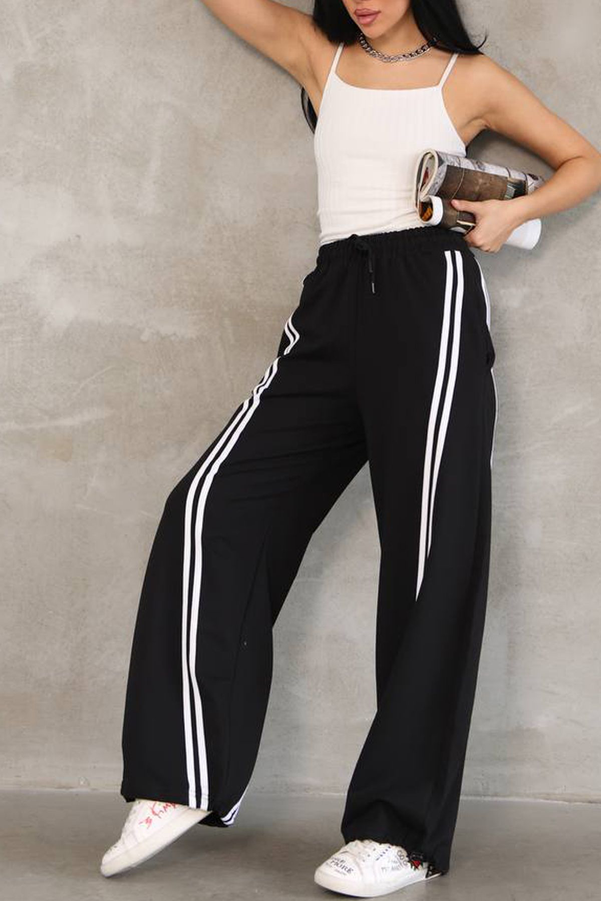 Fiolin Double Line Relax Fit Eşofman Alti