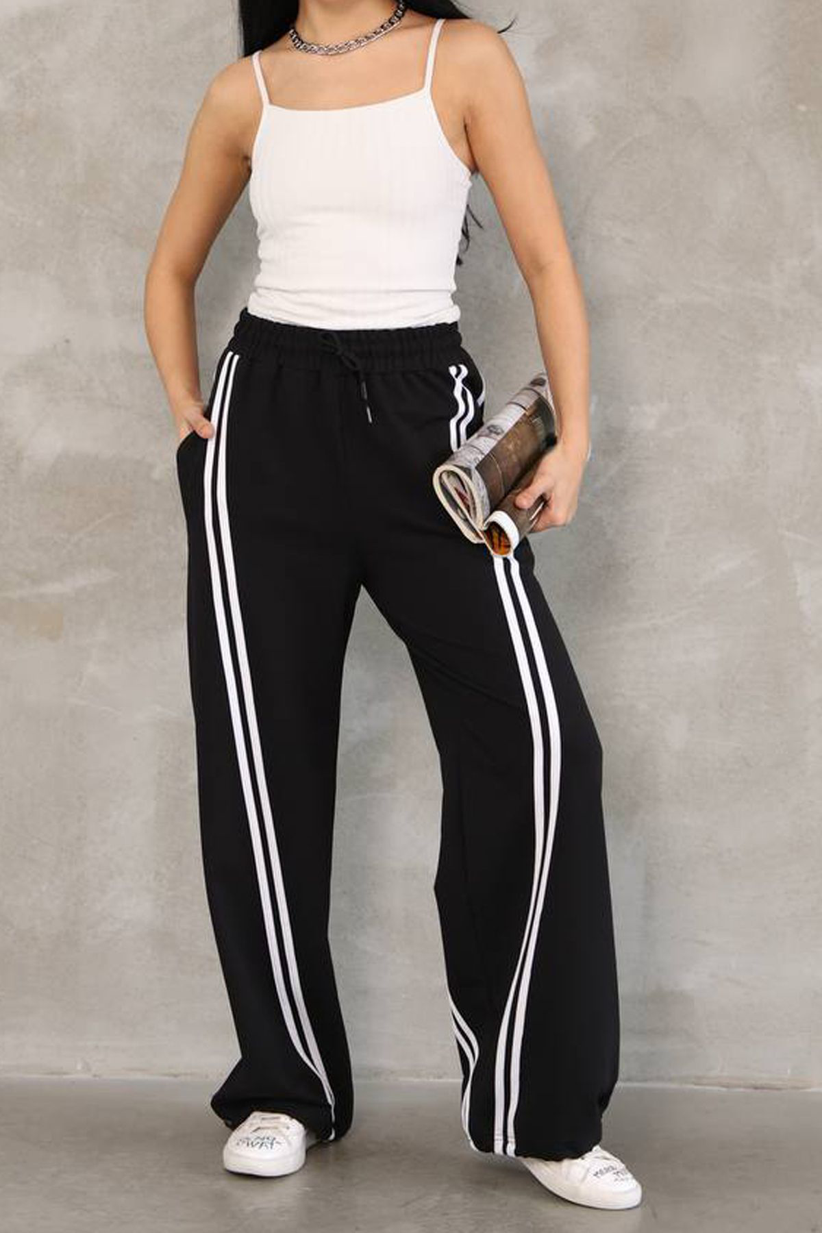 Fiolin Double Line Relax Fit Eşofman Alti