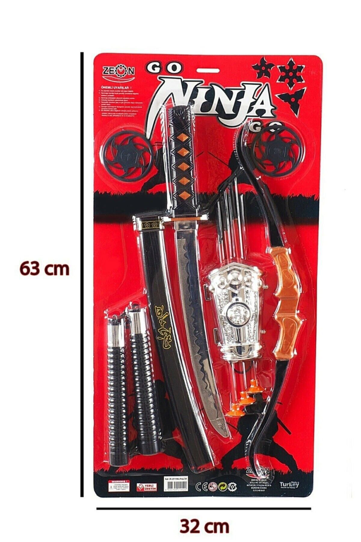 Oyuncak Store Dövüşçü Ninja Kiliç Seti, Kiliç, Kin, Biçak, Nunçako Ve Ninja Yil