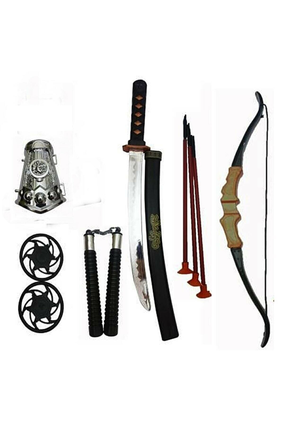 Oyuncak Store Dövüşçü Ninja Kiliç Seti, Kiliç, Kin, Biçak, Nunçako Ve Ninja Yil