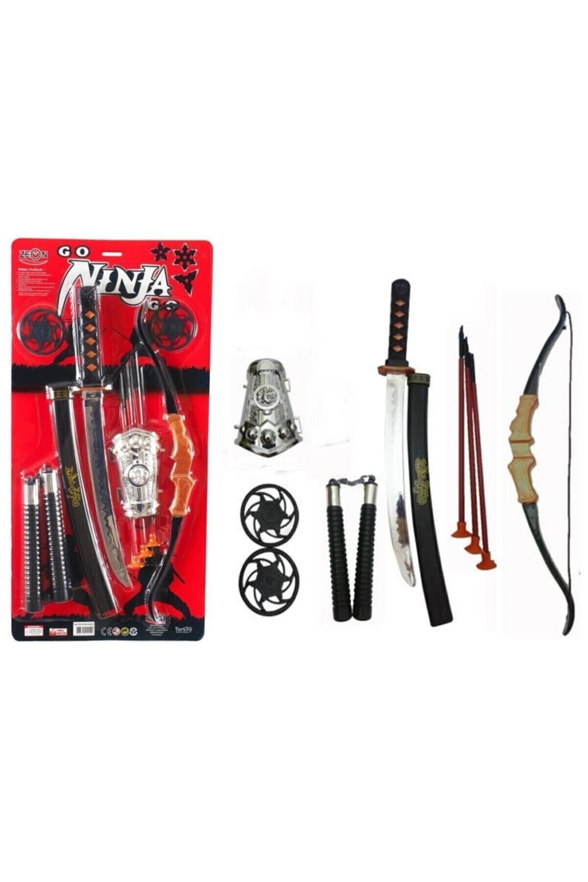 Oyuncak Store Dövüşçü Ninja Kiliç Seti, Kiliç, Kin, Biçak, Nunçako Ve Ninja Yil