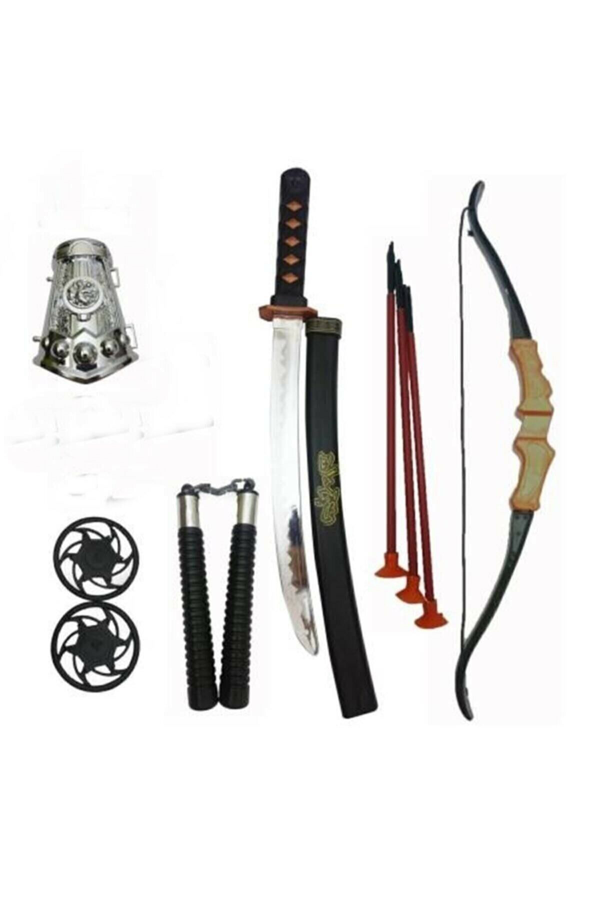 Oyuncak Store Dövüşçü Ninja Kiliç Seti, Kiliç, Kin, Biçak, Nunçako Ve Ninja Yil