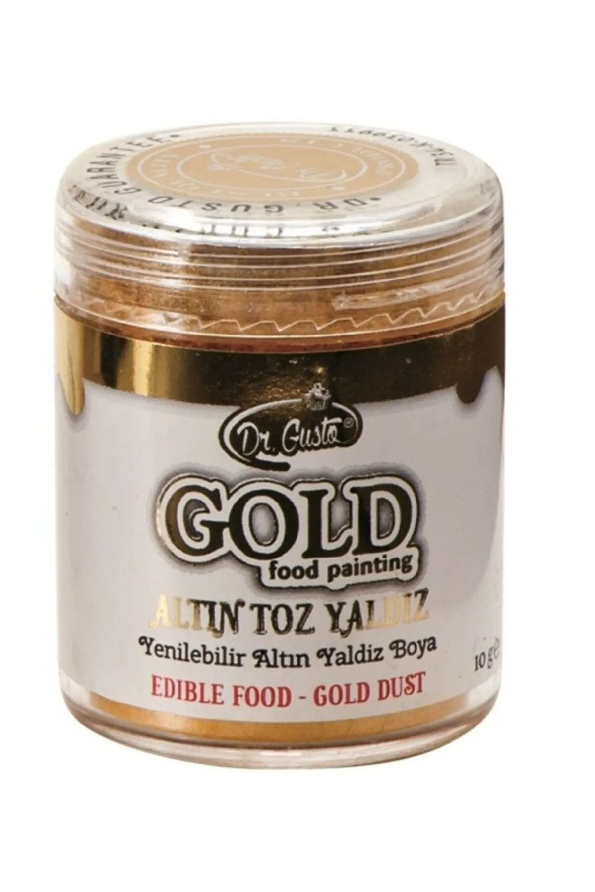 Dr.Gusto Sağlik Ürünleri Dr Gusto Yenilebilir Yaldizli Sim Boya Altin 10 Gr