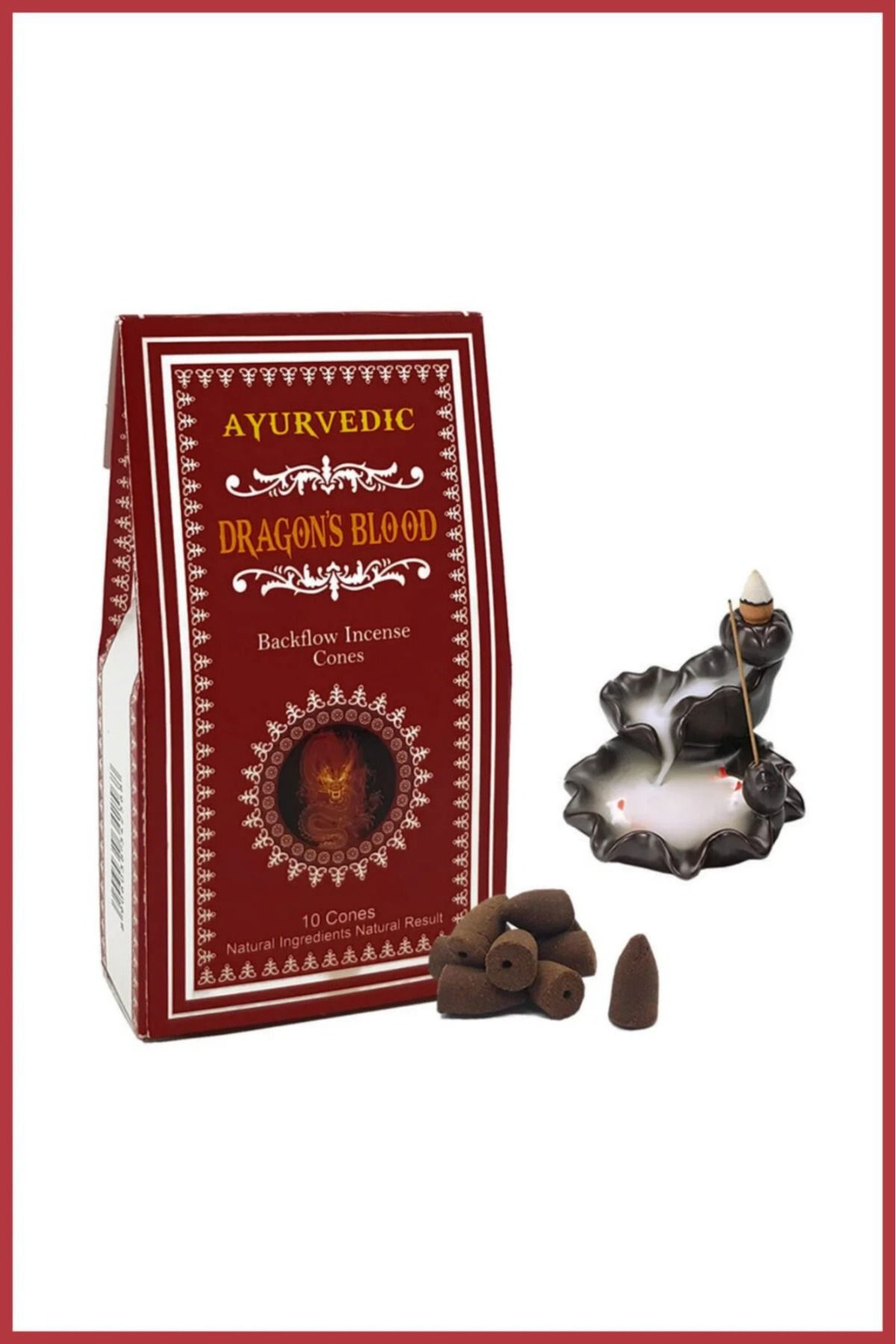 Ayurvedic Dragon Blood Geri Akişli Tütsü (Ejderha Kani)