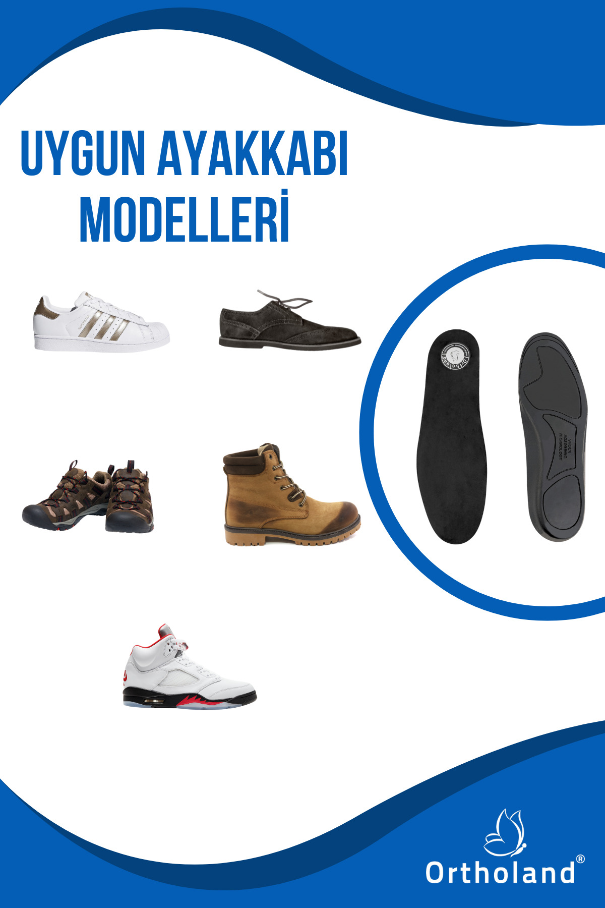 Ortholand Dream Tabanlik, Ortopedik Rahat Tabanlik, Yumuşak Topuk Destekli