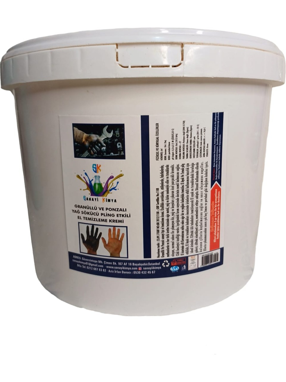 Dtx Kimya  Yumuşak Sanayi Tipi Granüllü El Temizleme Sabunu (Kremi) 15 Kg