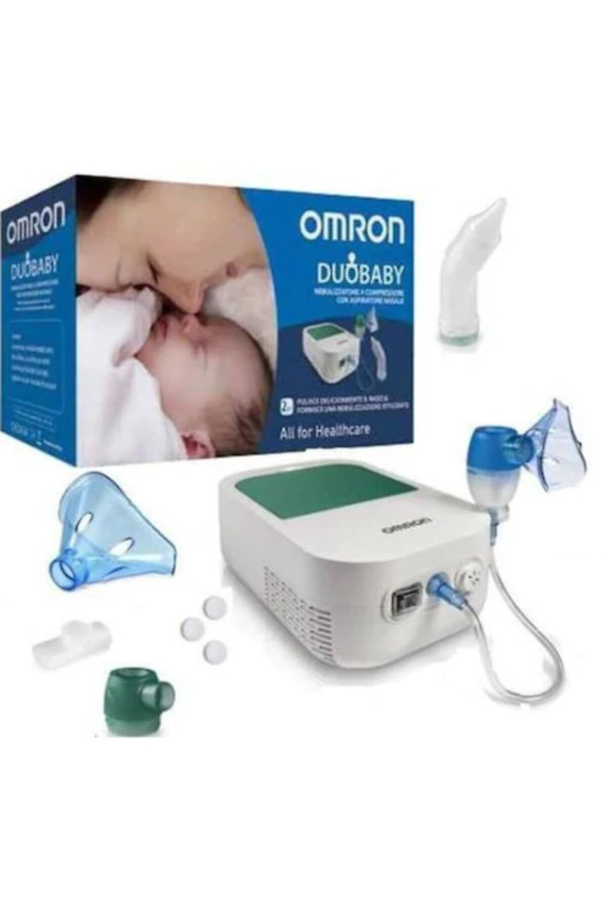 Omron Duo Baby Nebulizatör Ve Burun Aspiratörü Hastalari İçin