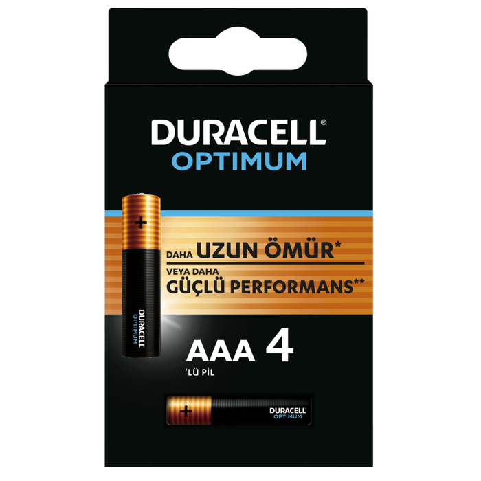 Duracell  Optimum Aaa İnce Kalem Pil - 4’Lü Paket