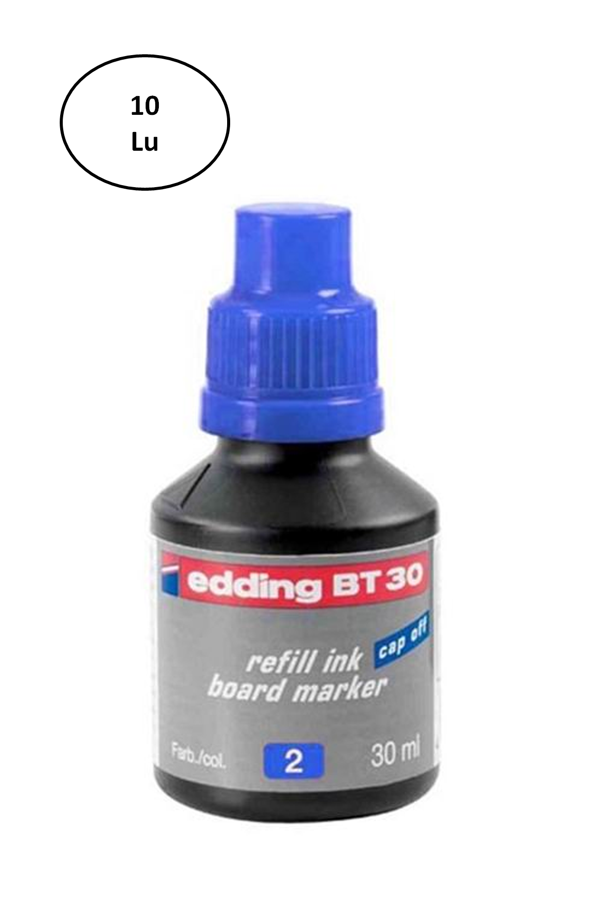 Just Cheap Store Edding Tahta Kalem Mürekkep 30 Ml Mavi 10'Lu