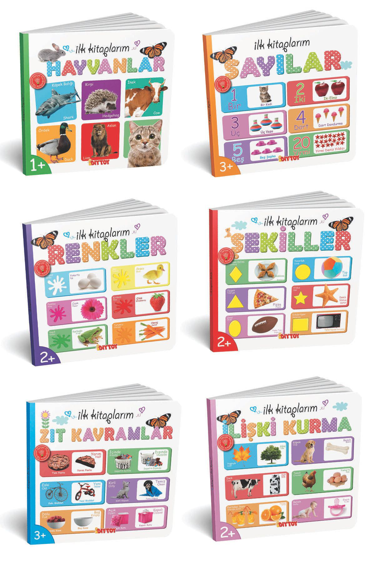Diytoy Eğitici İlk Kitaplarim Serisi Set 6 Adet