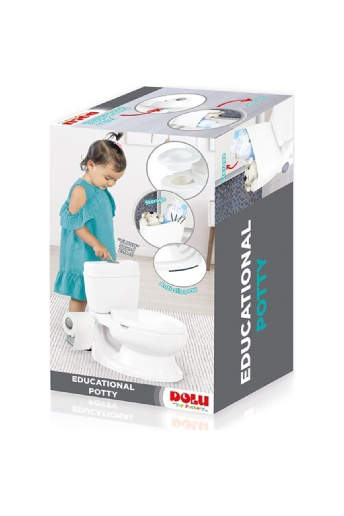 Dolu Eğitici Lazimlik Bebek Klozet Sifon Sesi Var