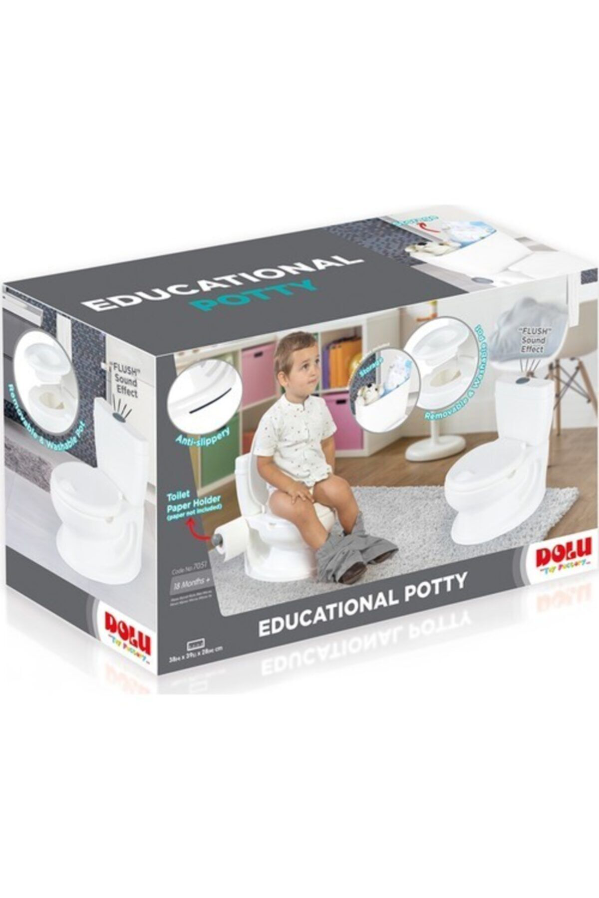 Dolu Eğitici Lazimlik Bebek Klozet Sifon Sesi Var