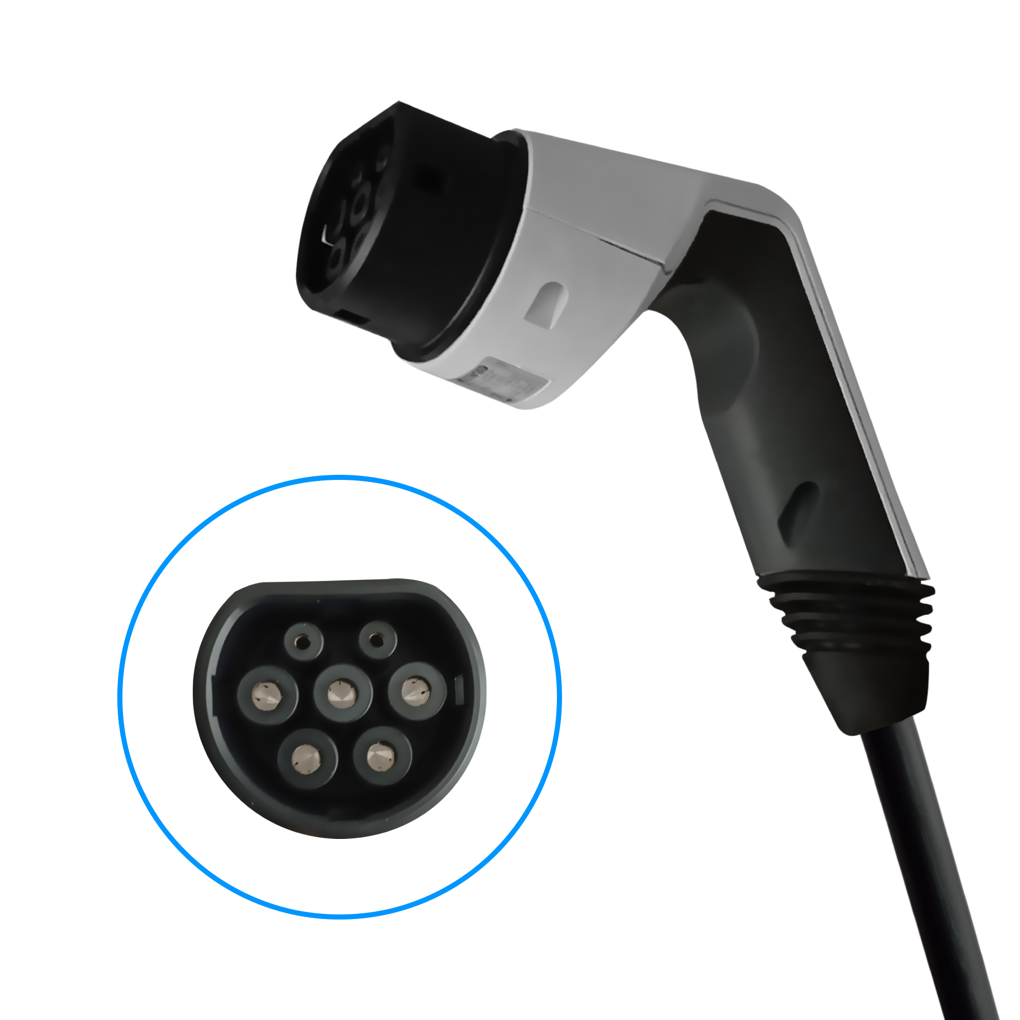 Egnio  Type2 Ev Hanger / Elektrikli Araç Tip2 Soket Uyumlu Kablo Toparlayici Ve Metal Aski ''Siyah''