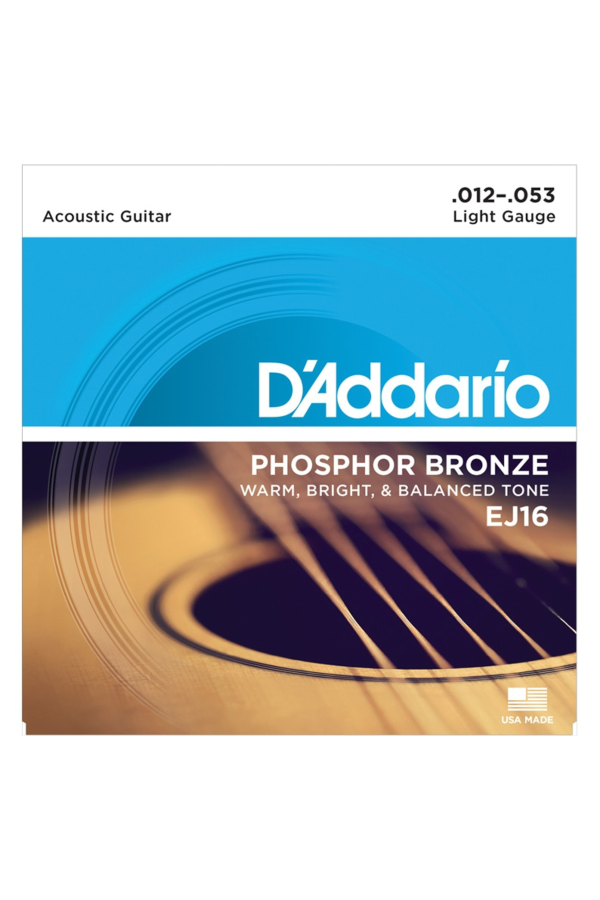 Daddario Ej16 Akustik Gitar Tel Seti, Phosphor-Bronze, Light Gau