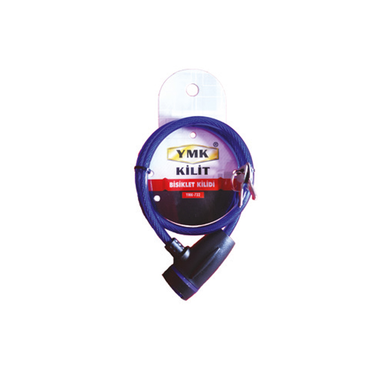 Evimdeyokyok Eko Çelik Halatli, İzoleli Bisiklet Kilidi - 8Mm, 65 Cm Tdrtr
