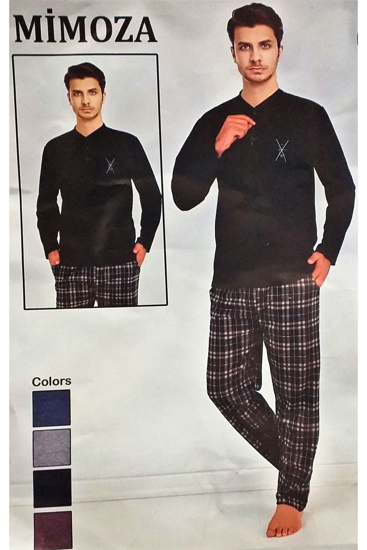 Mimoza Ekoseli Erkek Pijama Takimi