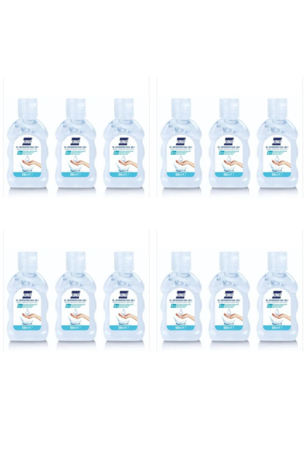 Konix El Dezenfektan Jeli 50 Ml 12 Adet