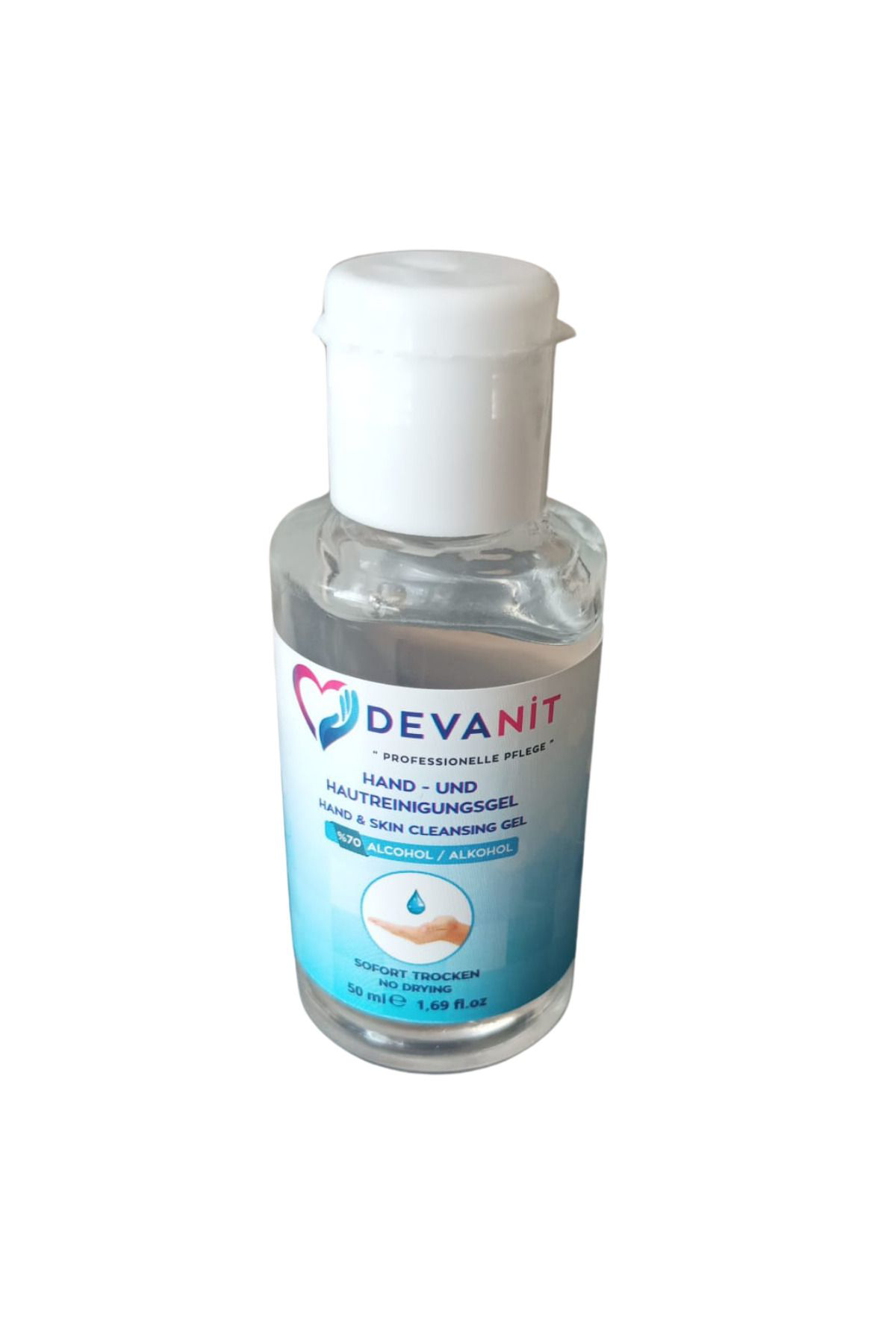 Devanit El Ve Cilt Temizleme Solüsyonu 500 Ml + Hijyenik Jel 50 Ml Dezenf