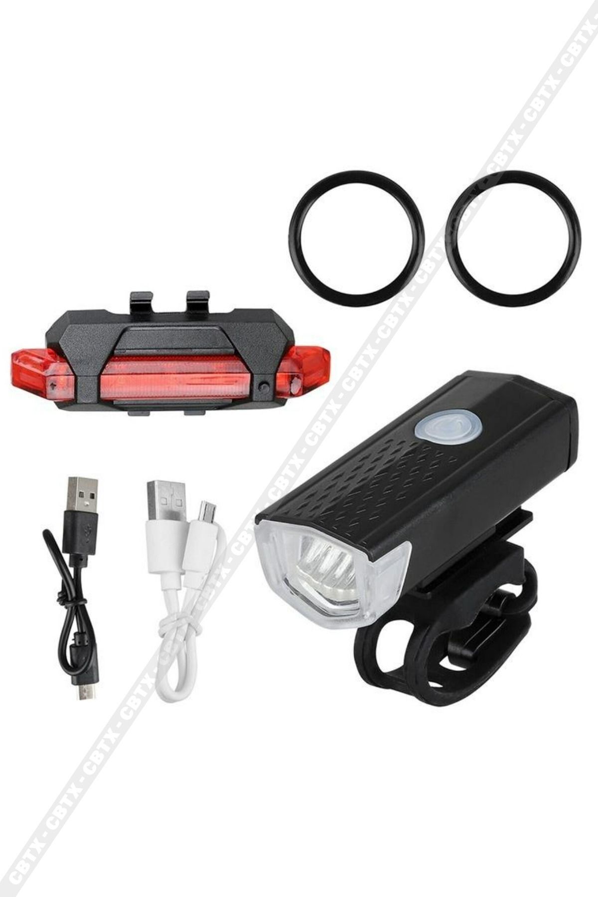 1 Company Eldrive Usb Şarj Edilebilir Led Bisiklet Far Ön İşik Kuyruk Lambasi