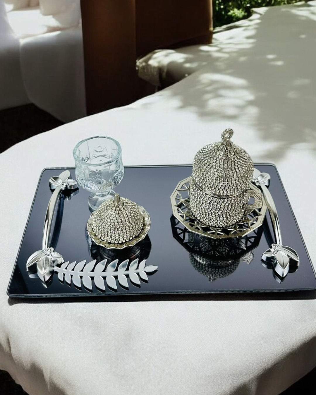 Cyzhome Elegance Söz Kahve Tepsisi