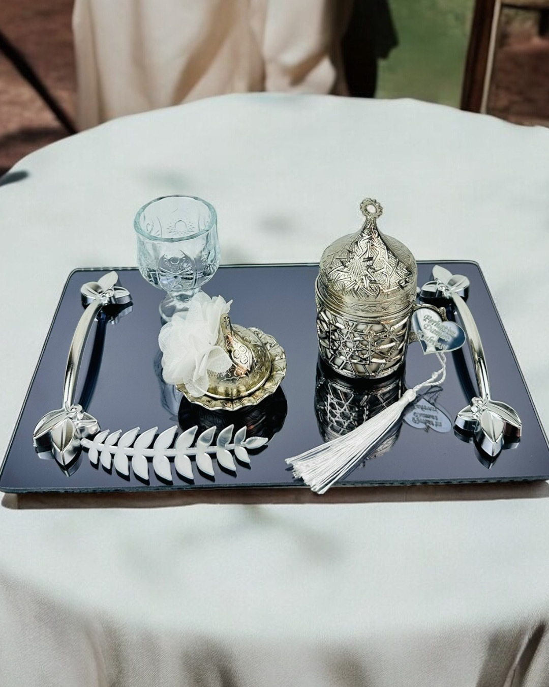 Cyzhome Elegance Söz Kahve Tepsisi