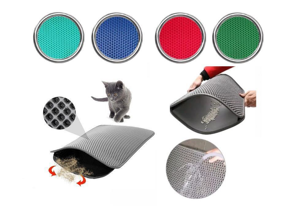 Orijin Elekli Çift Katli Kedi Kumu Paspasi 60X45 Cm